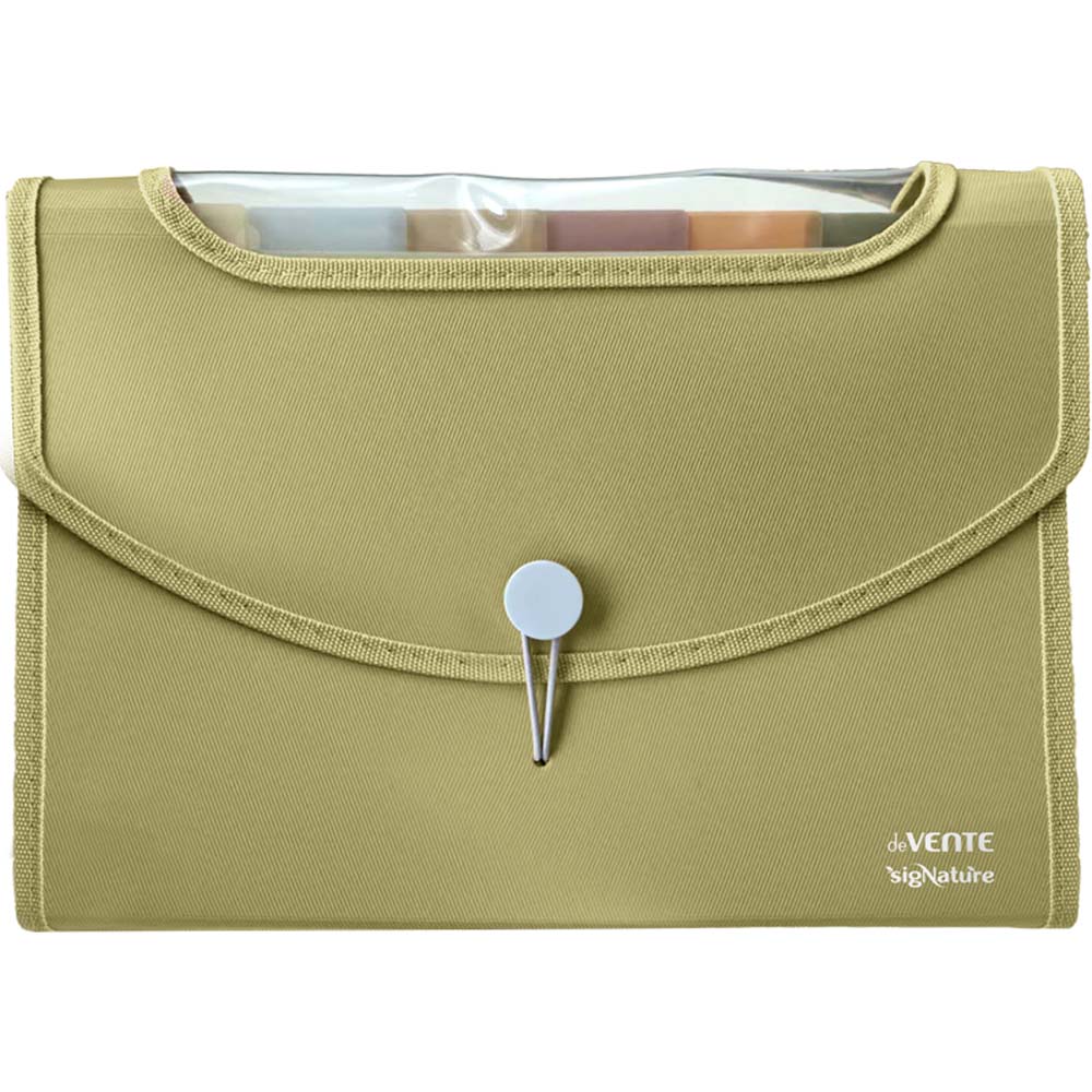 картотека пластиковая devente "signature" а4 (8 отдел.) оливковая с клапаном на резинке Картотека пластиковая devente "signature" а4 (8 отдел.) оливковая с клапаном на резинке