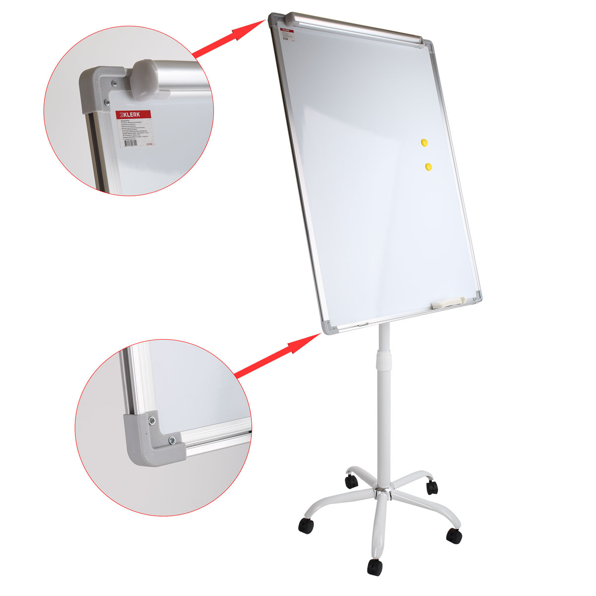 флипчарт магн-марк. 70х103см klerk "premium" мобильный Флипчарт магн-марк. 70х103см klerk "premium" мобильный