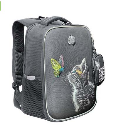 рюкзак grizzly серый 26х37х17см эрг.спинка Рюкзак grizzly серый 26х37х17см эрг.спинка