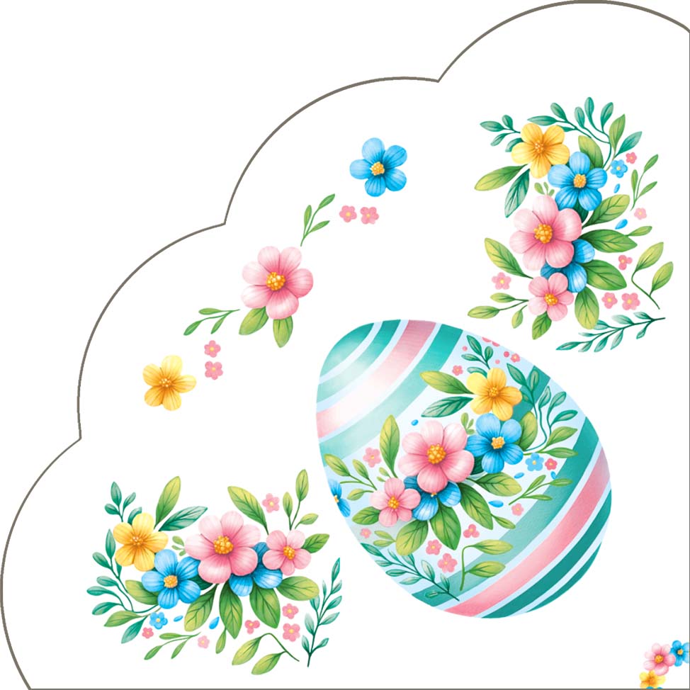 салфетки бум. d=320мм 12 шт. 3-сл. "пасхальная" Салфетки бум. d=320мм 12 шт. 3-сл. "пасхальная"