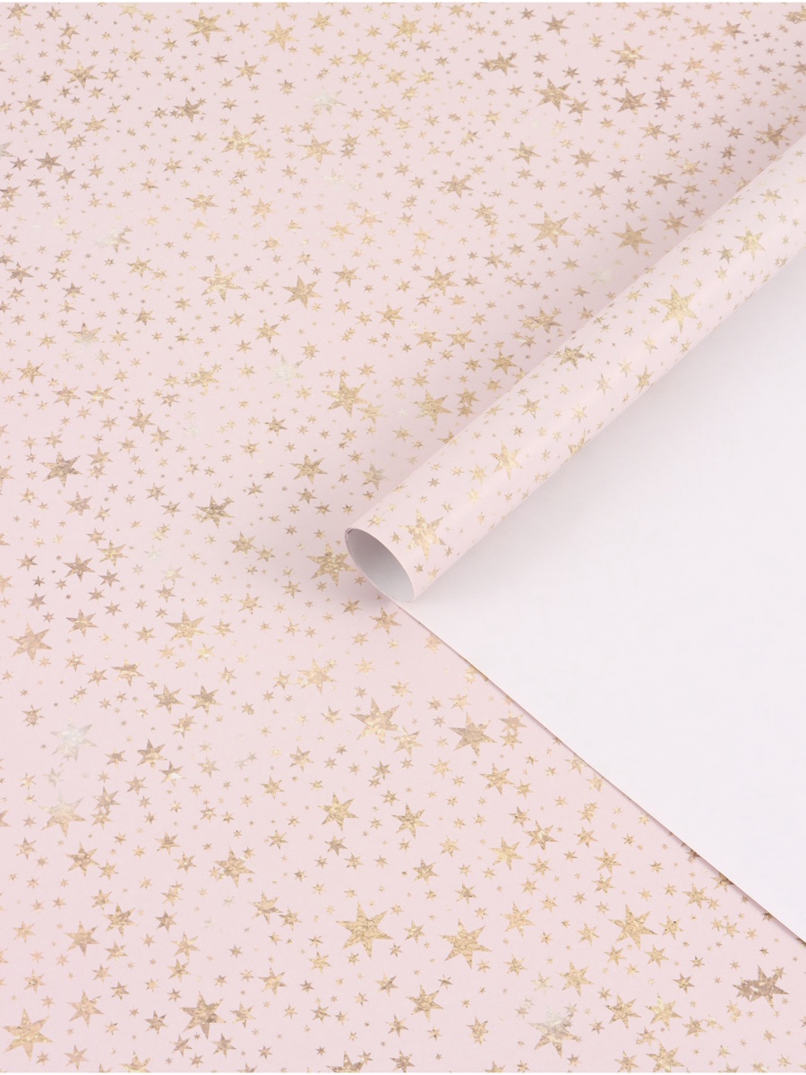 бумага упаковочная 70х100см "звёзды" Бумага упаковочная 70х100см "звёзды"