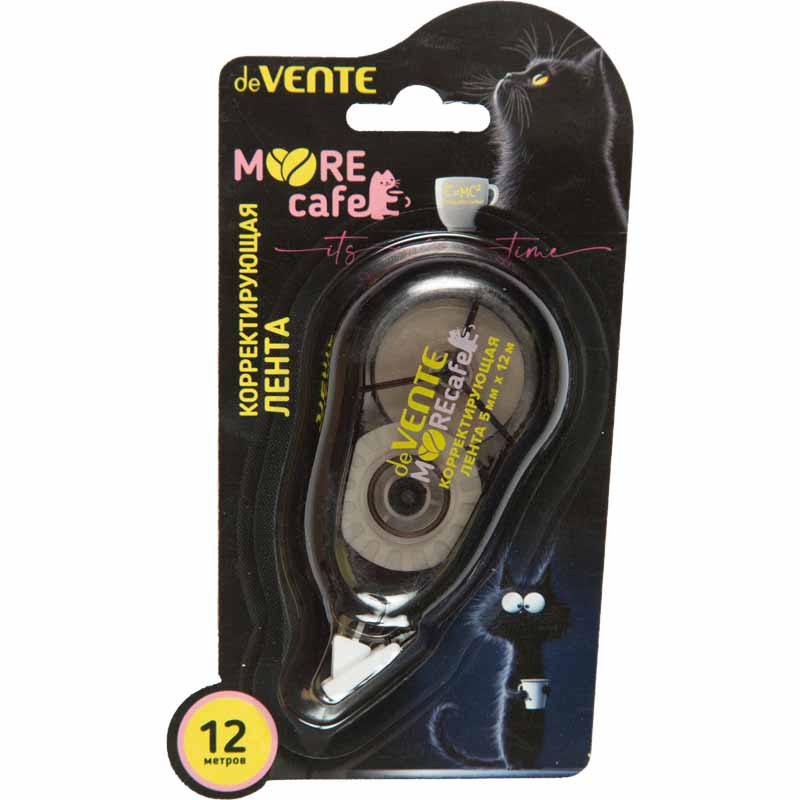 корректирующая лента devente "moore cafe" 5ммх12м Корректирующая лента devente "moore cafe" 5ммх12м