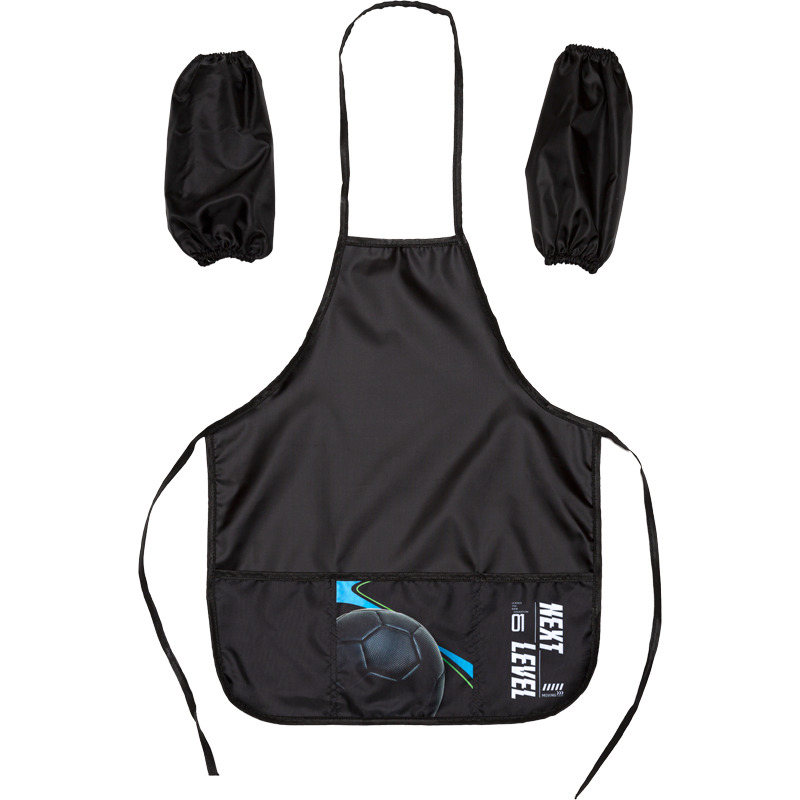 набор для труда (накидка+нарукавники) devente "next level football" чёрный 45х54см 3 кармана Набор для труда (накидка+нарукавники) devente "next level football" чёрный 45х54см 3 кармана