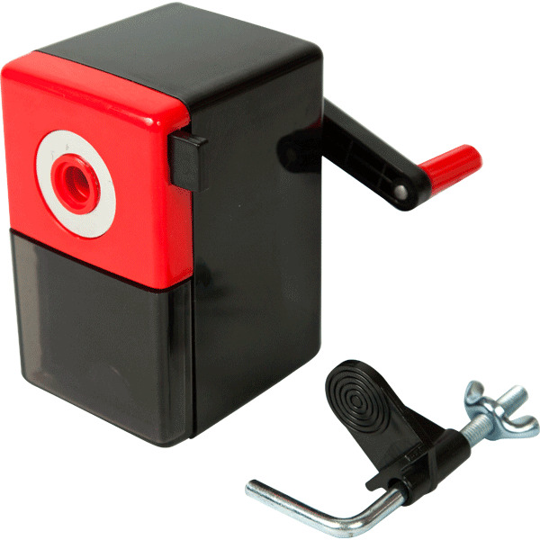 точилка механическая devente с контейнером красная Точилка механическая devente с контейнером красная