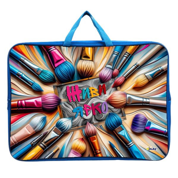 папка-портфель для чертежей а3 оникс "живи ярко" текстиль Папка-портфель для чертежей а3 оникс "живи ярко" текстиль