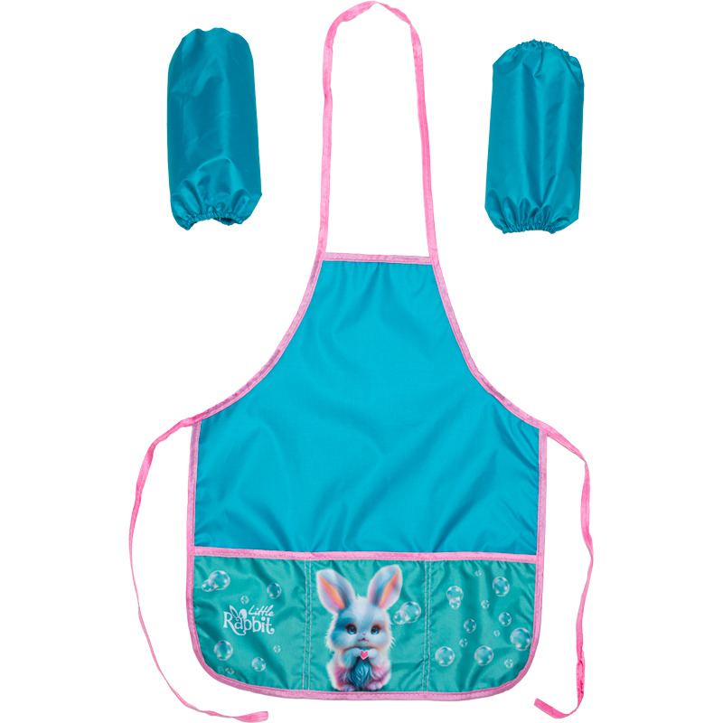 набор для труда (накидка+нарукавники) devente "little rabbit" 45х54см 3 кармана Набор для труда (накидка+нарукавники) devente "little rabbit" 45х54см 3 кармана
