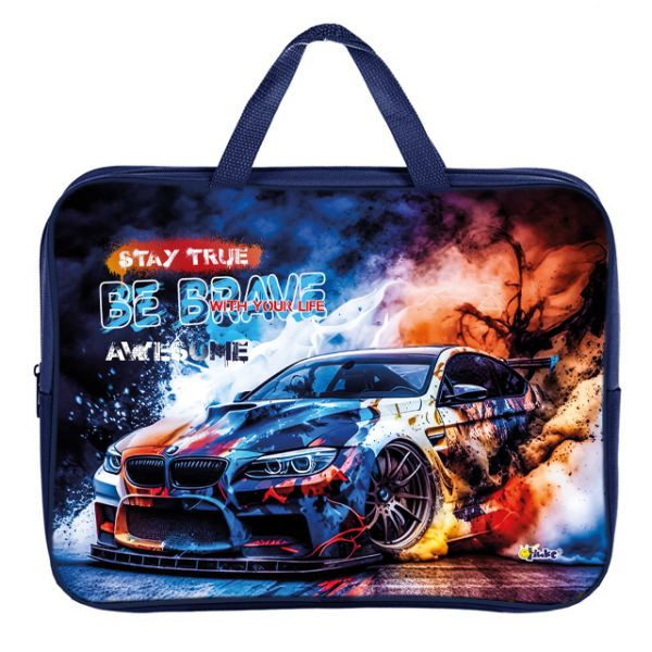 папка текстиль с ручками а4+ оникс "ночной дрифт" 35х26,5х8см на молнии Папка текстиль с ручками а4+ оникс "ночной дрифт" 35х26,5х8см на молнии