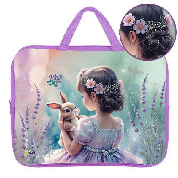 папка текстиль с ручками а4+ оникс "мой зайчонок" 35х26,5х8см на молнии Папка текстиль с ручками а4+ оникс "мой зайчонок" 35х26,5х8см на молнии