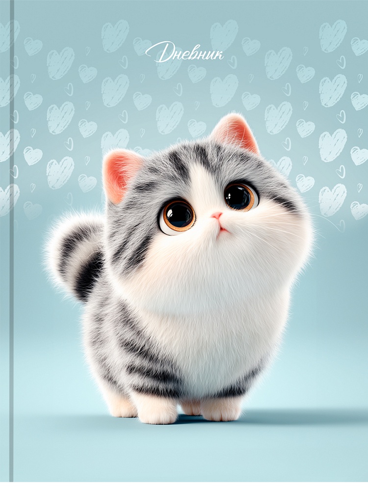 дневник мл.кл. тв.обл. "милый котик-8" (проф-пресс) глянц.лам. Дневник мл.кл. тв.обл. "милый котик-8" (проф-пресс) глянц.лам.