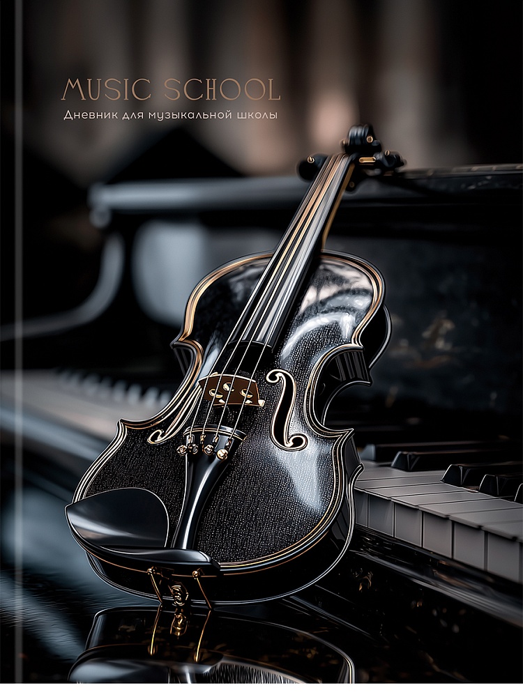 дневник для муз.школ тв.обл. "чёрная скрипка-1" (проф-пресс) глянц.лам. Дневник для муз.школ тв.обл. "чёрная скрипка-1" (проф-пресс) глянц.лам.