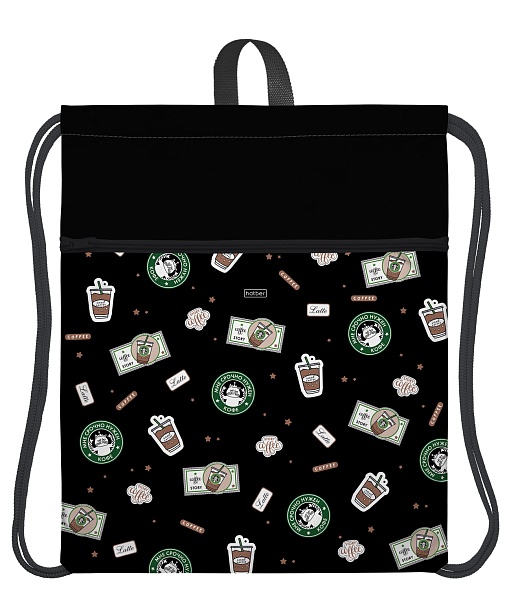 сумка для обуви hatber "coffee story" 36х47см с карманом Сумка для обуви hatber "coffee story" 36х47см с карманом