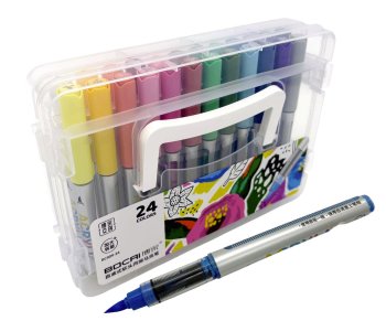 набор маркеров акрил. bocai 36цв. кисть 1,0-5,0мм Набор маркеров акрил. bocai 36цв. кисть 1,0-5,0мм