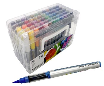 набор маркеров акрил. bocai 60цв. кисть 1,0-5,0мм Набор маркеров акрил. bocai 60цв. кисть 1,0-5,0мм