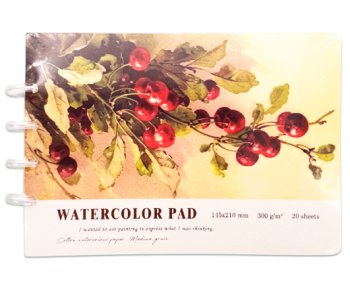 скетчбук 145х210мм 20л 300гр "watercolor pad" ассорти тв.обл. Скетчбук 145х210мм 20л 300гр "watercolor pad" ассорти тв.обл.
