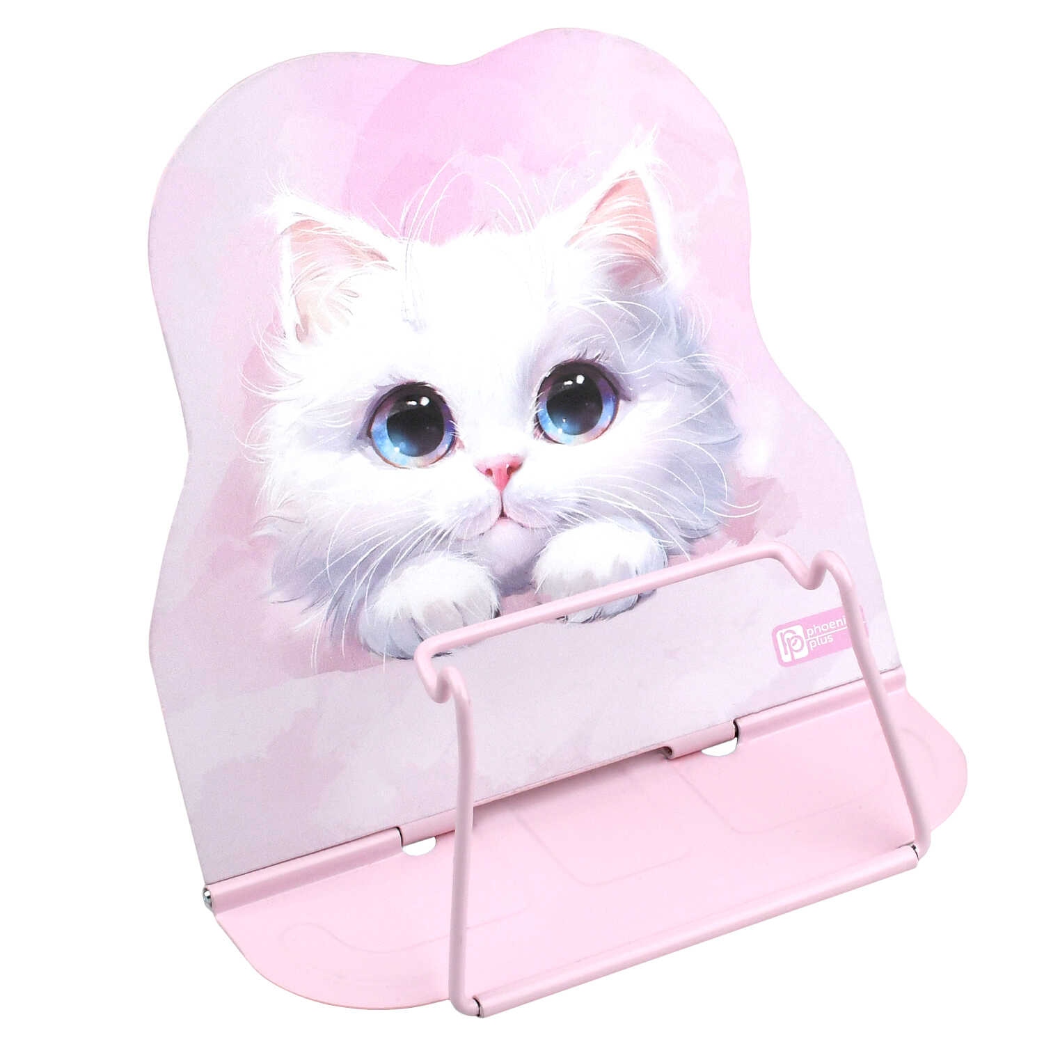 подставка для книг феникс+ "белый кот" металлическая Подставка для книг феникс+ "белый кот" металлическая