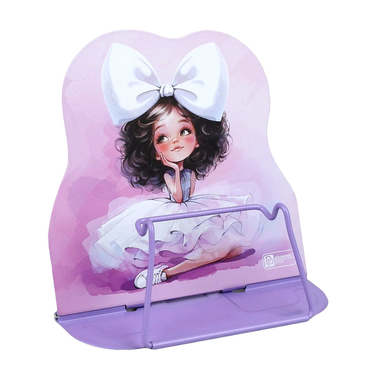 подставка для книг феникс+ "балерина с бантом" металлическая Подставка для книг феникс+ "балерина с бантом" металлическая