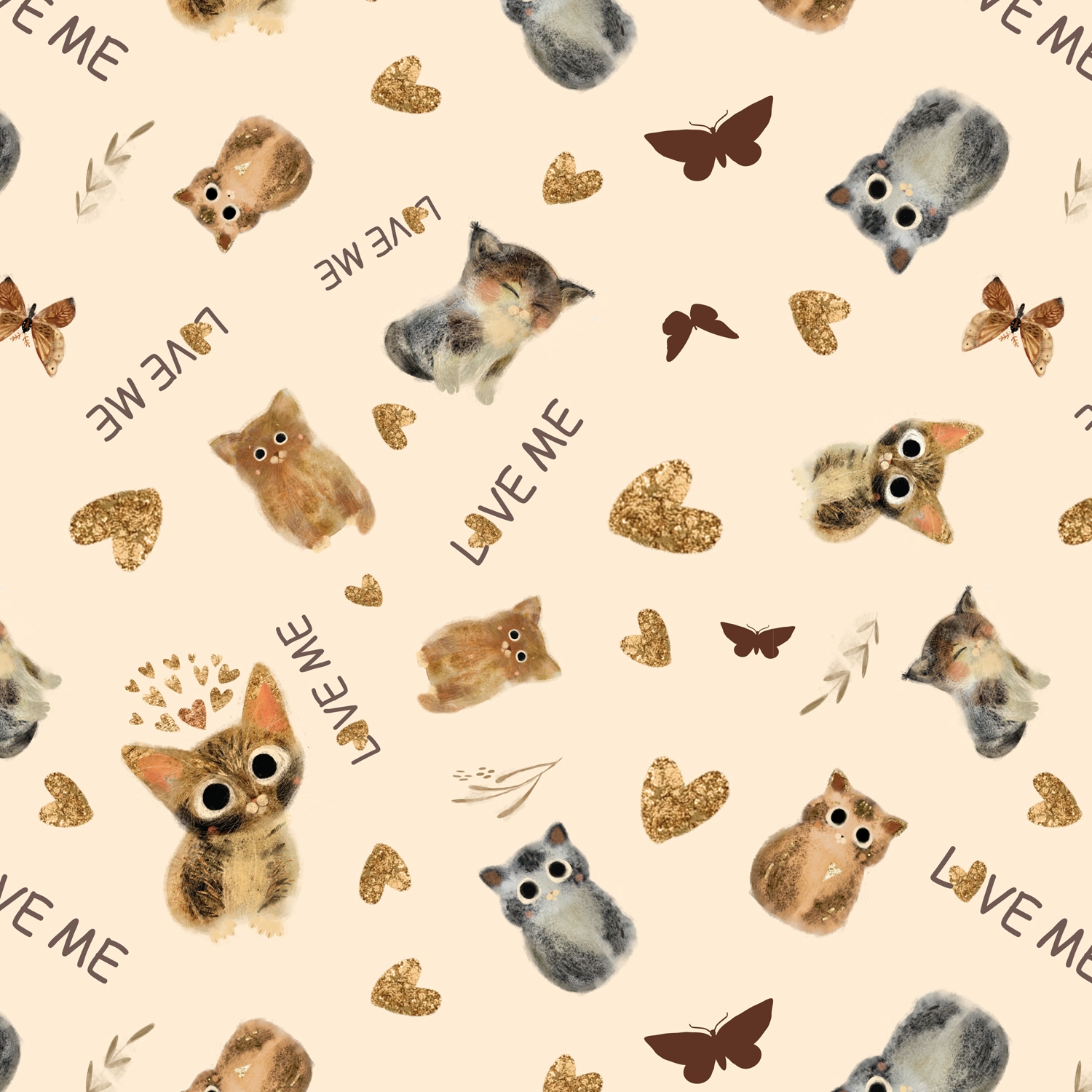 бумага упаковочная 70х100см "love me" Бумага упаковочная 70х100см "love me"