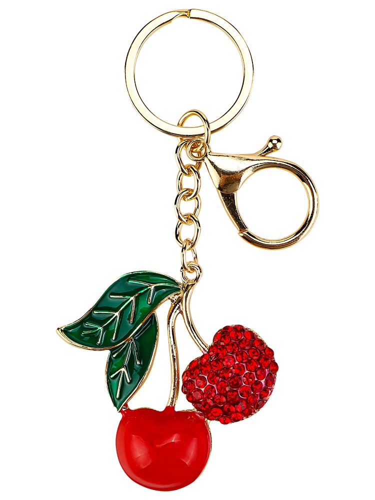 брелок "вишенки" золотистый 4,5х5см Брелок "вишенки" золотистый 4,5х5см